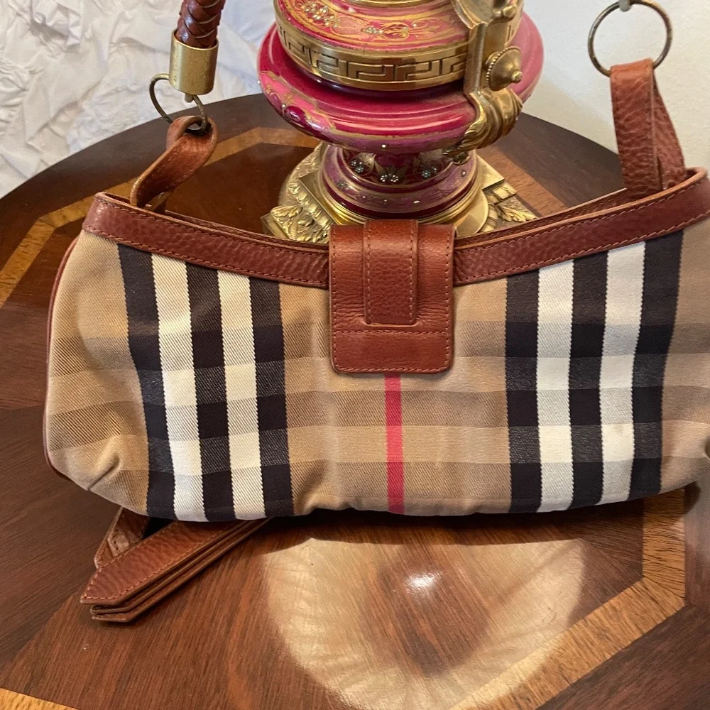 Luxury Authentic Burberry Prorsum Margaret House CindaPockets